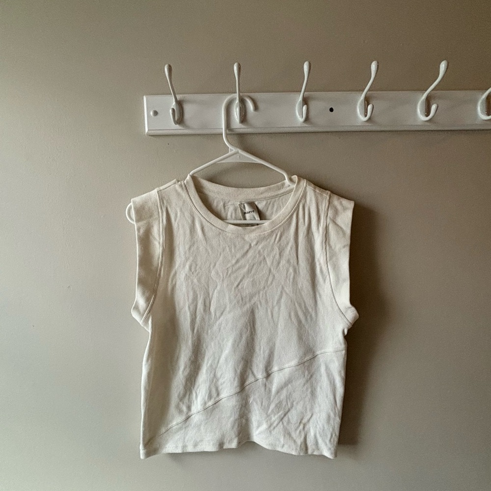 Casual White Sleeveless Top anthropology